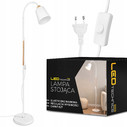Lampa podłogowa z wymiennym źródłem światła wood white (1xE27)