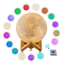 LAMPKA NOCNA 3D Księżyc 48cm MOONLIGHT RGB + pilot