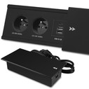 Gniazdko USB C przesuwane wpuszczane blat 
