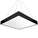 LAMPA 40cm  SQUARE BLACK 42W