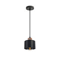 Lampa 1xE27 black copper