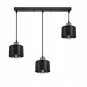 Lampa wisząca 3xE27 black copper