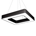 LAMPA 60x60CM CZARNA KWADRAT 2 CCD NW 72 Watt