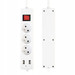 Przedłużacz listwowy 3 m. 3 gniazda 2 x USB W