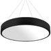 LAMPA 40cm ROUND BLACK 30W