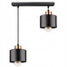 Lampa wisząca 2xE27 black copper
