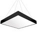 LAMPA 40cm  SQUARE BLACK 42W